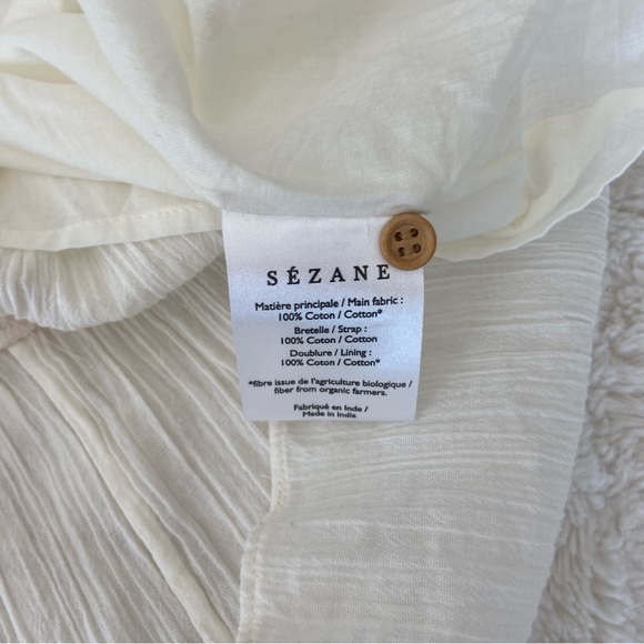 🌿|NWT| Sézane Lecce Dress in Ecru - Picture 10 of 14